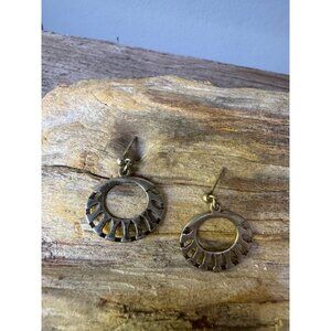 Vintage Sterling Silver Openwork Dangle Earrings 4.7g